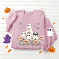 thumbnail image 5 of Meichang Womens Halloween Sweatshirt Ghost Graphic Crewneck Pullover Fall Casual Long Sleeve Holiday Sweatshirts, 5 of 5