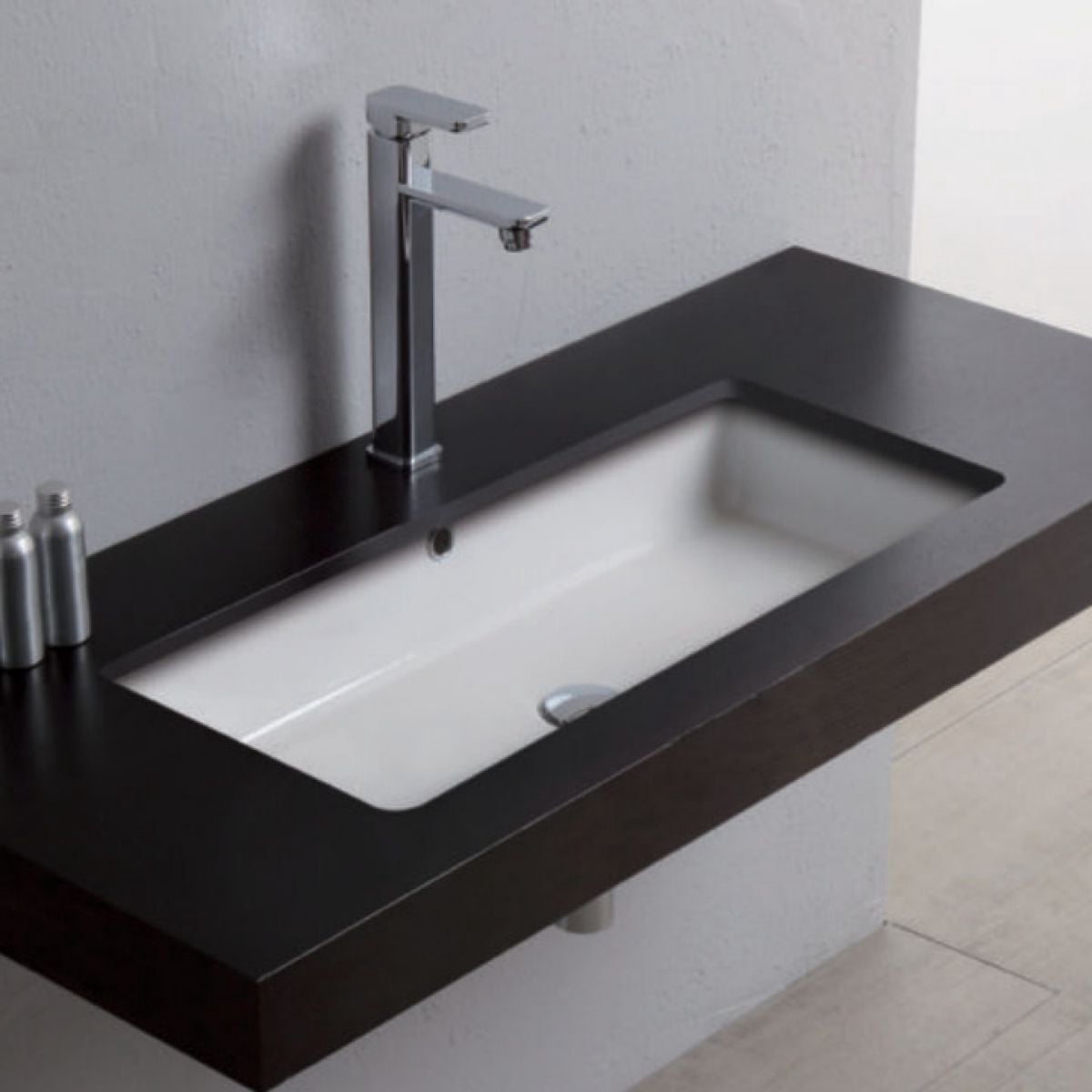 City 84.39 Under-Mount Bathroom Sink in Ceramic White
