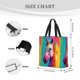 thumbnail image 3 of Easygdp Watercolor White Horse Bolsa Tote para Mujer, Bolso de Hombro para Trabajo, Playa, Viajes, Compras y Supermercado, 3 of 7