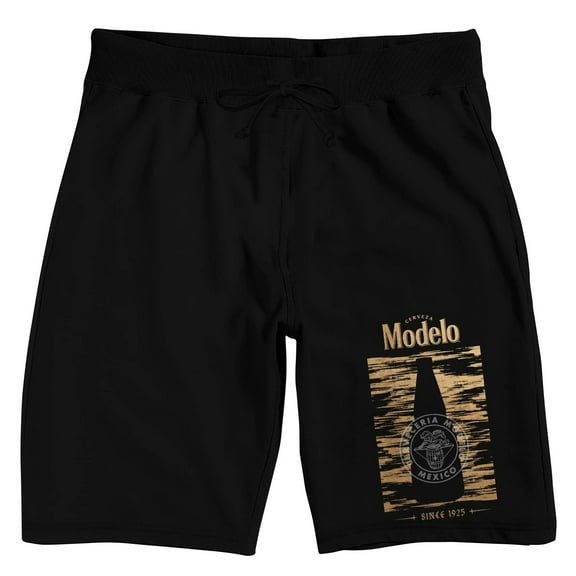 Modelo Cervereria Mexico Since 1925 Men's Black Sleep Shorts-Small