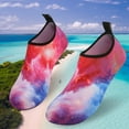 thumbnail image 6 of Men and Women a Slip On Barefoot Quick-Dry Beach Aqua Yoga Water Shoes (Nebula/Red, 11.5-12.5 Men), 6 of 8