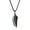 Steel chain, variant on COAI Stainless Steel Wolf Tooth Amulet Obsidian Stone Pendant Necklace