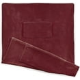 thumbnail image 4 of Sunbeam Electric Heated Velvet Plush Deluxe Throw XL Dual Pocket Blanket Garnet, 4 of 6