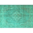 thumbnail image 1 of Ahgly Company Machine Washable Indoor Rectangle Persian Turquoise Blue Traditional Area Rugs, 2' x 3', 1 of 4