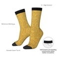 thumbnail image 4 of Picia Gold Shiny Print Athletic Socks for Men & Women – Cushioned Moisture-Wicking Crew Socks for Sports, Running, and Training, Soft & Breathable Size 5-11, 4 of 6