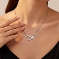 thumbnail image 4 of Beautlace Heart Necklace for Women,5A Cubic Zirconia Double Heart Pendant Necklace,18k White Gold Plated Love Valentine’s Day Anniversary Birthday Christmas Jewelry Gift for Mom Wife Girlfriend, 4 of 12