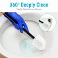 thumbnail image 6 of KLYNE - Toilet Brush Toilet Brush And Holder With Space Aluminum Handle Space Saving, 6 of 6