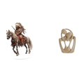 thumbnail image 1 of Adorno de mesa de caballero acrílico, estatua abstracta de pareja, figura, escultura creativa de resina, impermeable, regalo, decoración de escritorio, 1 of 8