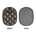 thumbnail image 2 of Pofeuu Cute Alpaca Print Silicone Pot Mat Mitten With Hanging Loop Heat Resistant Oven Mitts Non-Slip Bbq Baking Smoking Potholders, 2 of 7