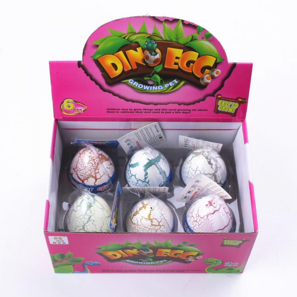 40Pack Dinosaur Eggs Toy Large Hatching Eggs Filled Growing Dino Colorful Easter Basket Stuffers with Dinosaur Gift Box Ideal Easter Kids Gift Perfect for Easter Party Favor Easter Prizes Toy 