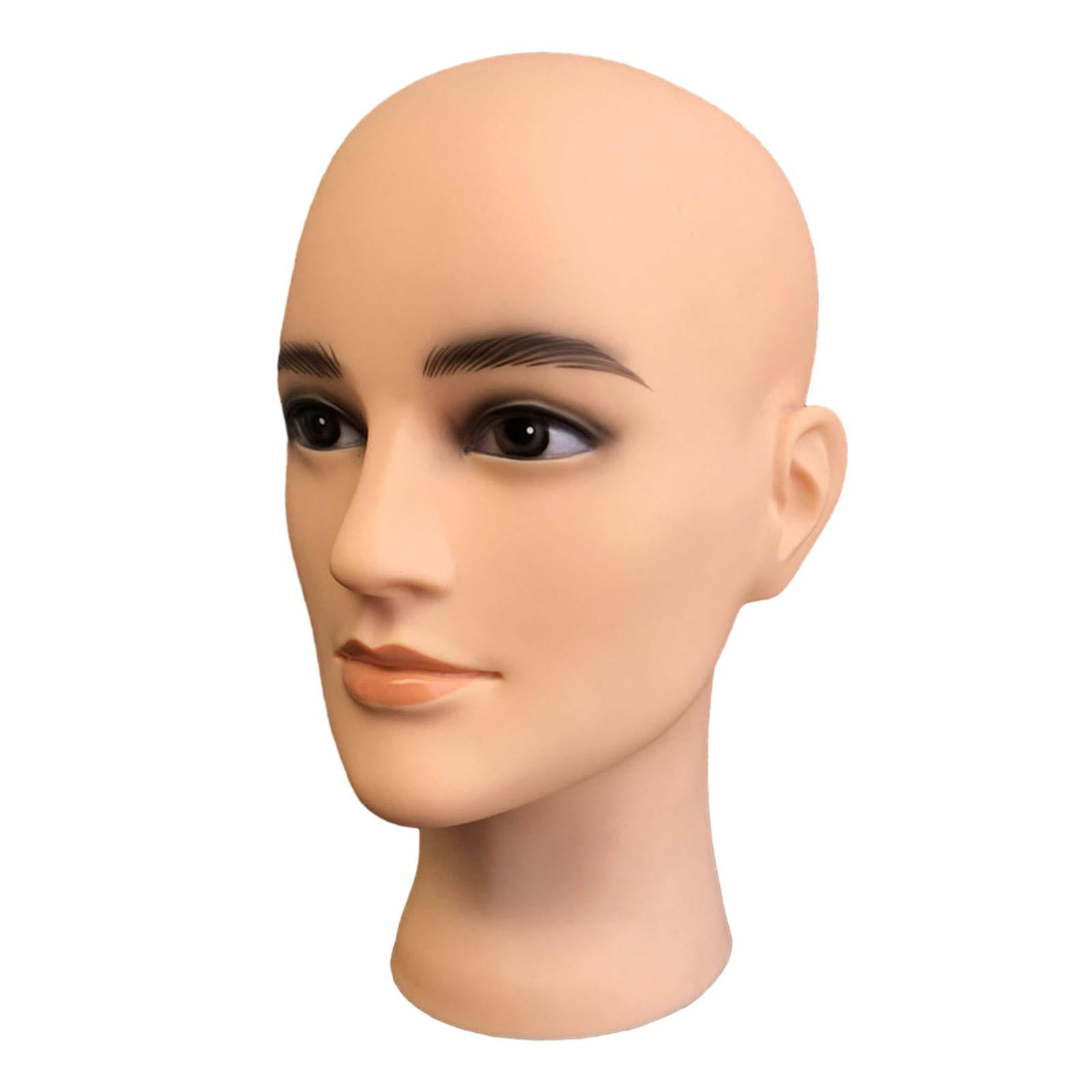 Gazechimp Durable Bald Manikin Head for Hats s Displaying Making Styling Hairpieces