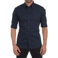 thumbnail image 3 of SHIWEN Men's Oxford Shirt Long Sleeve Casual Blouses Tops Button down Regular Fit Dress Shirts for Mens XS-XXXL, 3 of 8