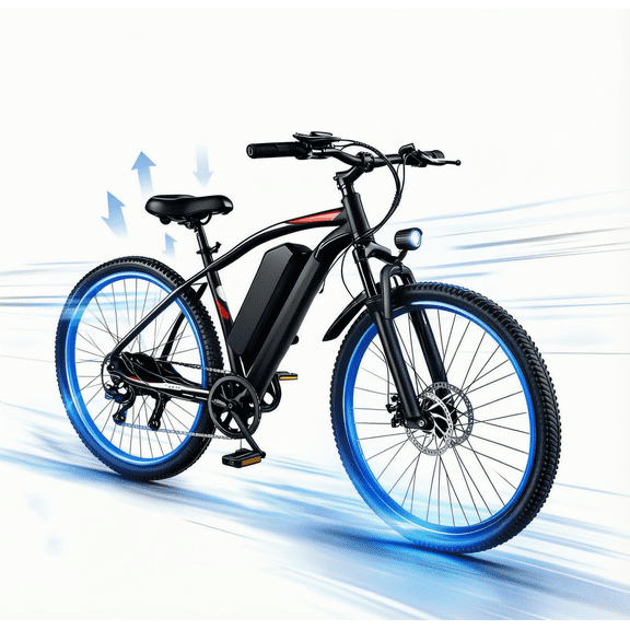 Setohet 26" Electric Bike for Adults , Powerful 500W E Bike with 36V Removable Battery: 7-Speed Commuter Bike ,UL2849