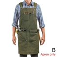 thumbnail image 1 of Thick waxed canvas apron, woodworking apron, 1 of 1