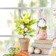 thumbnail image 4 of Decoración de huevos de Pascua de plástico verde de 15,7 pulgadas con diseño floral multicolor, ideal para primavera, ideal como jarrón de mesa festivo y ligero., 4 of 6