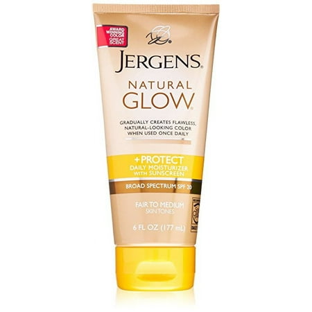Jergens SPF Glow and Protect Body Lotion, Fair to Med, 6 Ounce