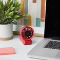 thumbnail image 2 of Mainstays 7 speed Rechargeable Handheld Portable Fan Red, 2 of 5
