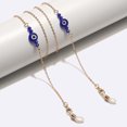 thumbnail image 2 of Perles de Cristal Bleues Lanière de Lunettes Il Turc Chanceux, 2 of 3