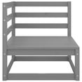 thumbnail image 2 of vidaXL 3 Piece Garden Lounge Set Grey Solid Pinewood, 2 of 5