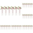 thumbnail image 1 of Wedding Chair Back Flowers 6PCS - Rose Floral Pew Decorations with Leaves & Ribbons - Aisle Chair Decor for Church, Ceremony, Bench & Wedding Reception Decoration, 1 of 9