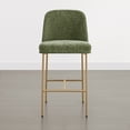 thumbnail image 6 of ReNest 27" Counter Height Bar Stools Set of 4 for Kitchen Island, Upholstered Fabric, Moss Green, 6 of 9