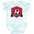 thumbnail image 3 of Inktastic Soccer Morocco Flag Banner Boys or Girls Baby Bodysuit, 3 of 5