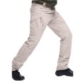 thumbnail image 5 of Men's Tactical Cargo Pants - Belted Waist & Multiple Pockets for Outdoor Activities & Daily Commute Khaki 3XL, 5 of 8