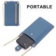 thumbnail image 4 of Bolso bandolera para teléfono móvil, cartera de PU, bolso de hombro, cartera con ranura para tarjeta de crédito, 4 of 5