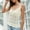Beige, variant on Njoeus Women's V-Neck Crochet Knit Tank Tops Summer Sleeveless Vests Spaghetti Strap Camisole Shirts Beach Cover Up