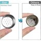 thumbnail image 2 of 2 Pack Salt and Pepper Shakers Set, Glass Salt Shaker with Stainless Steel Lid, Modern and Cute Farmhouse Salt and Pepper Set (Black and White), 2 of 4