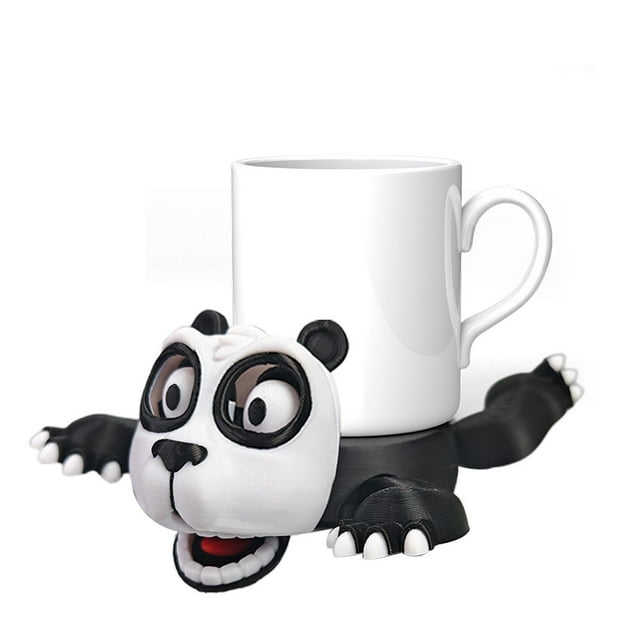 Fun Coaster Tea Coffee 3D Impresa Casta S (Panda)
