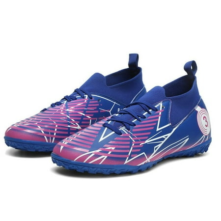 

Men Outdoor High Top FG Cleat Soccer Boots Unisex Long Spikes Football Training Sport Sneakers TF Futsal Boots