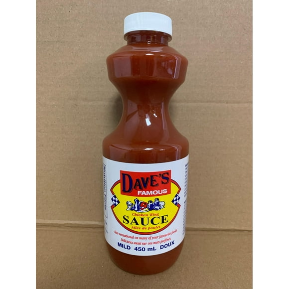 Dave's Famous Chicken Wing Sauce - Mild Sauce, Volume/Quantity - 450 mL x 24/Case