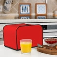 thumbnail image 5 of KLL Red Print 4 Slice Toaster Dust Covers Kitchen Small Appliance Cover with 2 Pockets,Can hold Jam Spreader Knife & Toaster Tongs (12.4 x 10.6 x 8.2), 5 of 6