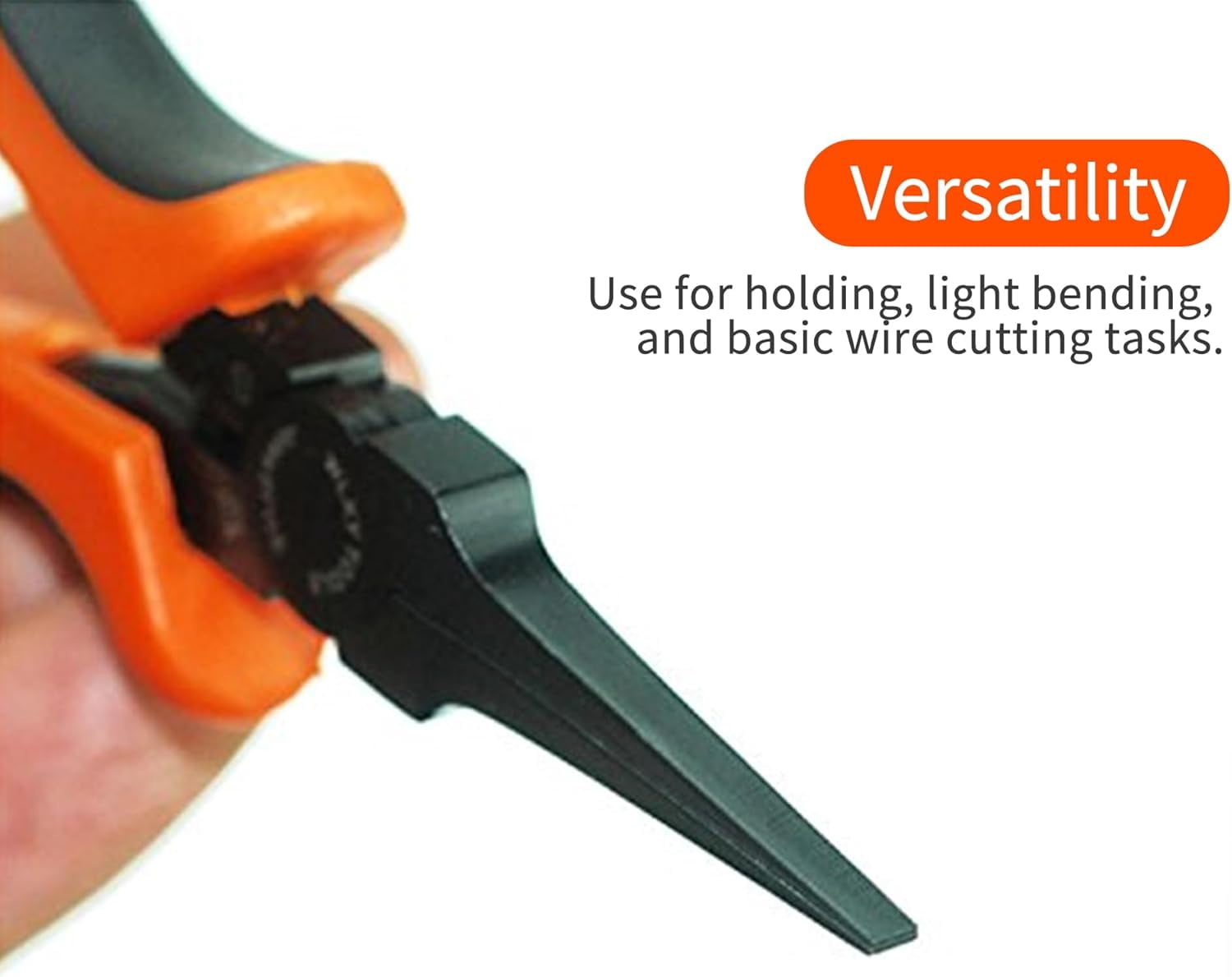 Thin Flat Needle Nose Pliers 5.5 inches Flat Nose Pliers For Jewelry Making, Handcraft Making, PCB Board Repairing etc.
