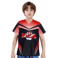 thumbnail image 3 of RUNQHUI Ensemble Unisexe pour Enfants : Shorts et Chandail de Boxe, Uniformes de Boxeur, Ensemble de Vêtements de Boxe Rouge 8, 3 of 6