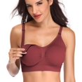 thumbnail image 3 of HSHDLDF Womens Sleeping Nursing Bra Wirefree Breastfeeding Maternity Bralette, 3 of 5