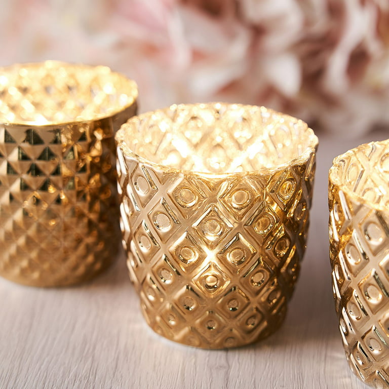 Gold Votive Candle Holders