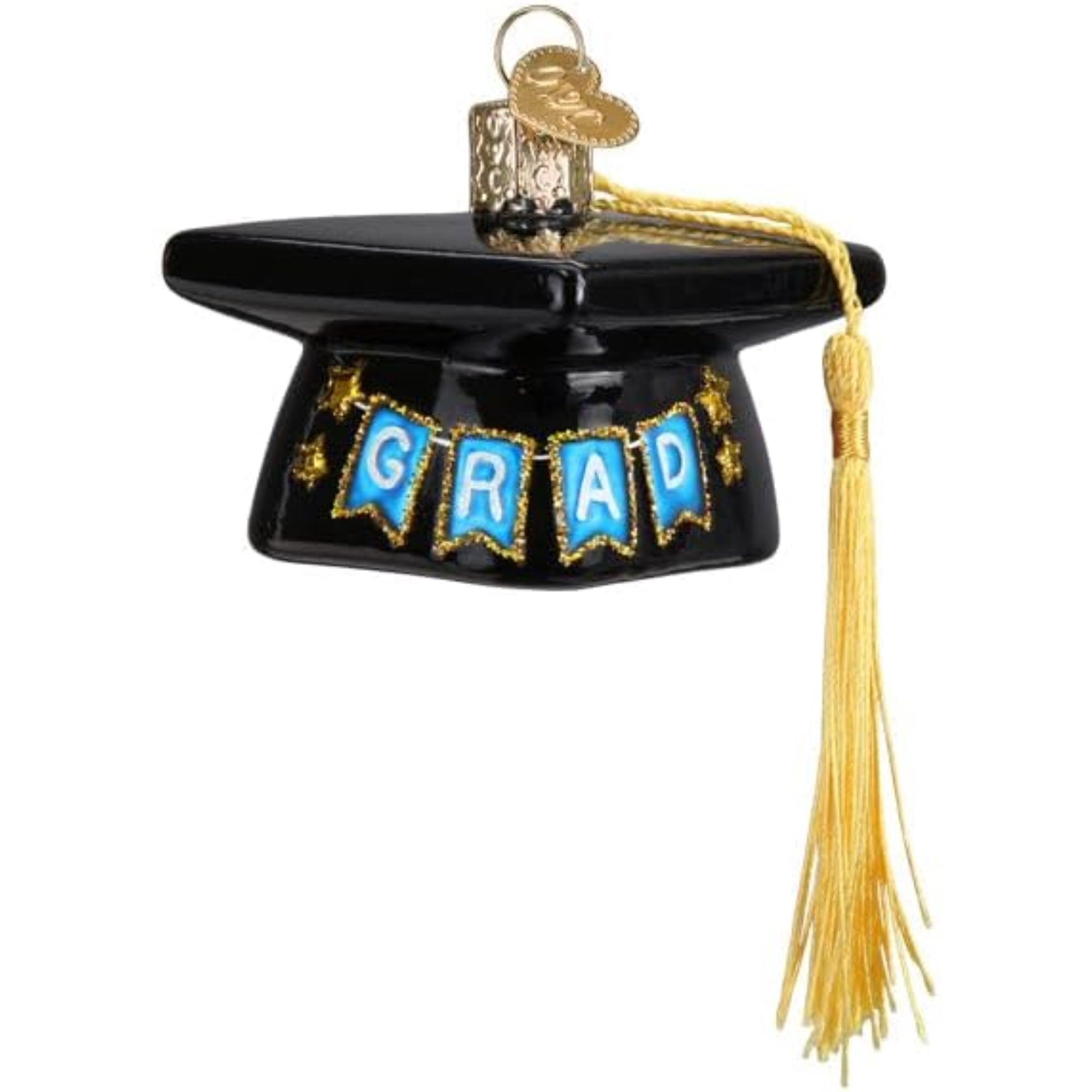 Graduation Cap Glass Ornament