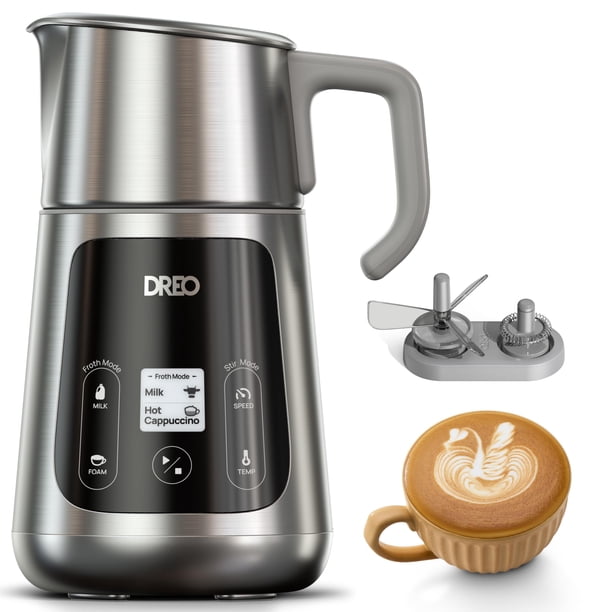 Espumador de leche Dreo BaristaMaker All-in-1 de 800 ml para café