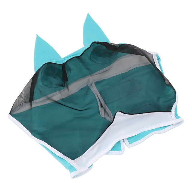 Horse , Breathable Multifunctional Extra Comfort Horse Mesh Face Cover with Ears for Barn