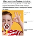 thumbnail image 4 of Kids Tongue Trainer Tongue Tip Exercise Tools Dysarthria Autism Speech Therapy Oral Muscle Training, 4 of 9