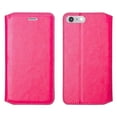 thumbnail image 2 of For Apple iPhone 8 Plus 7 Plus Case, Pu Leather Magnetic Flip Fold[Kickstand] Wallet Case with ID & Card Slots for Iphone 8/7 Plus - Hot Pink, 2 of 4