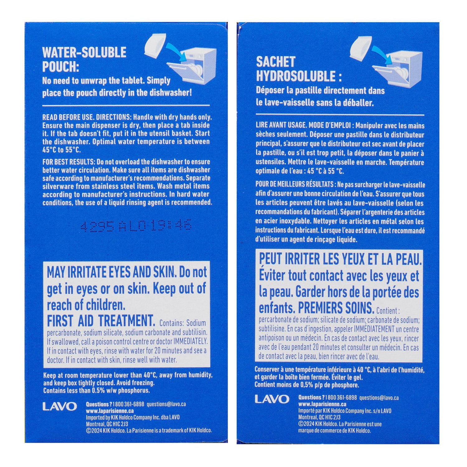 La Parisienne Pastilles Lave-Vaisselle 28 unités 1 pièce