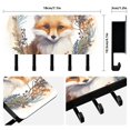 thumbnail image 2 of Fox Leaves Fruit Circle Mail Holder Organizer Wall Mount with Shelf Key Holder Key Rack with 5 Key Hooks for Wall Decorative, 2 of 6