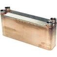 thumbnail image 2 of B3-23A 50 Plate Stainless Steel Heat Exchanger with 3/4" Male NPT Ports Copper Brazed, 2 of 2