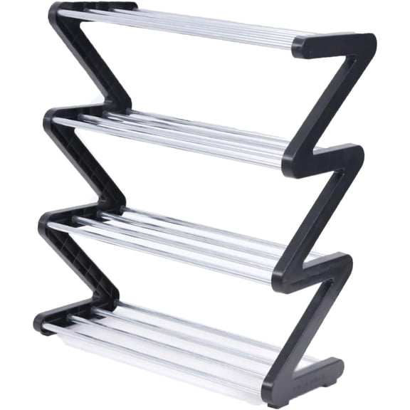 Colorfish Shoe Rack Shoe Rack Organizer Four Tier Shoe Rack Daily Use Bedroom Closet Entryway Bedroom 51X46Cm