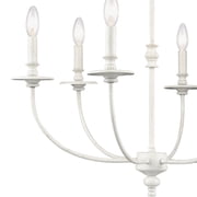 Elk Home 25-Inch Wide Hartford Chandelier, Traditional-Farmhouse White