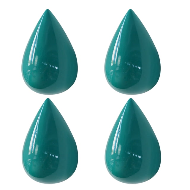 Ganchos de decoración de pared Monstrate resina para colgar bolsos sombreros y ropa 4 Uds verde oscuro L