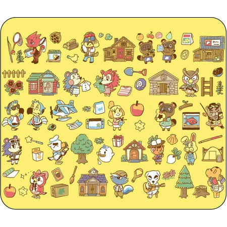 Animal Crossing New Horizon Collage Mouse Pad - Standard Size (10" x 8.5") - Non Slip
